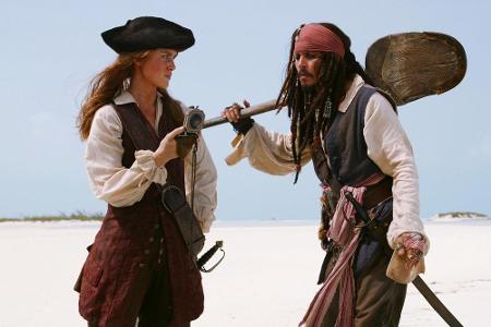 Nicht nur Captian Jack Sparrow (Johnny Depp) steht in 