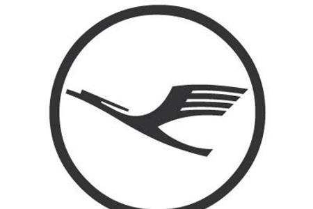 Schwarz statt gelb: Das Logo von Lufthansa