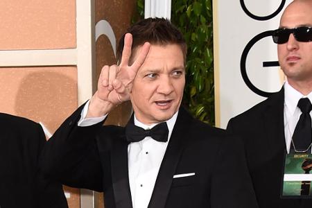 Siegesgewiss? Jeremy Renner bei den Golden Globes im Januar Siegesgewiss? Jeremy Renner bei den Golden Globes im Januar