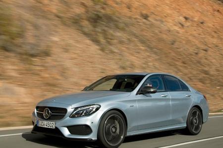 Der C 450 AMG 4Matic mit vergleichsweise bescheidenen 367 PS