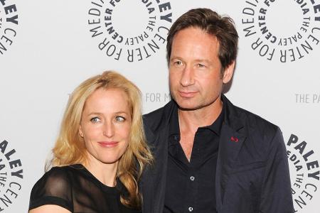 Gillian Anderson und David Duchovny 2013 bei einer Veranstaltung in New York