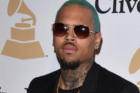 Chris Brown bei einer Grammy-Feier im Februar Chris Brown bei einer Grammy-Feier im Februar