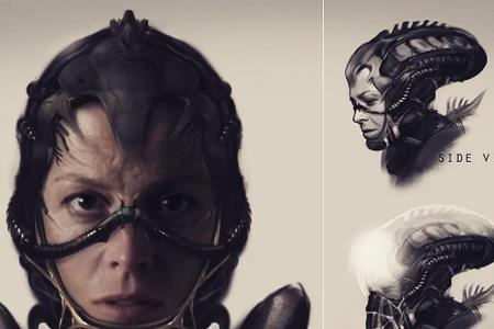 Ripley in einem rätselhaften Alien-Anzug