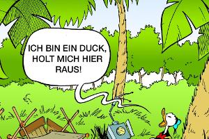 Dschungelcamp statt Entenhausen: Gastauftritt für Dagobert und Donald Duck