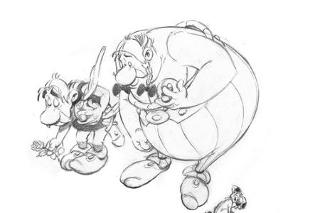 Asterix und Obelix gedenken der Toten