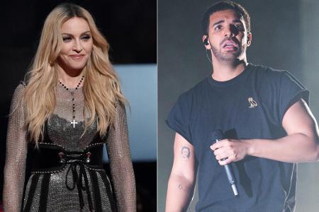 Madonna überraschte Drake mit einem intensiven Kuss Madonna überraschte Drake mit einem intensiven Kuss