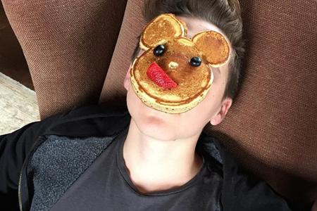 Schönes Frühstück für Brooklyn Beckham
