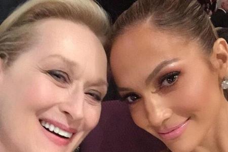 Jennifer Lopez mit der dreifachen Oscar-Preisträgerin Meryl Streep