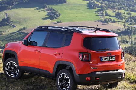 Der Trailhawk, Spitzenmodell mit Allrad und Neungang-Automatik