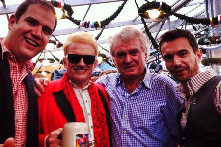 Florian Silbereisen, Sepp Maier und Heino (v.re.)
