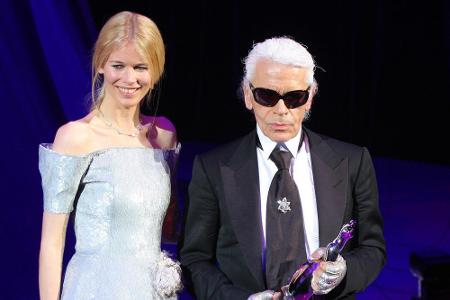 Unzertrennlich: Schiffer und Lagerfeld