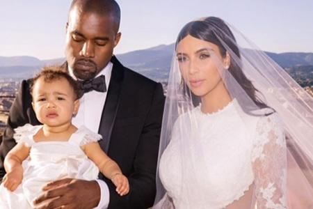 Hochzeit in Kalifornien: Kim Kardashian und Kanye West samt Töchterchen North
