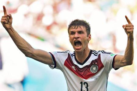 In Brasilien hatte Thomas Müller bisher drei Mal Grund zum Jubeln