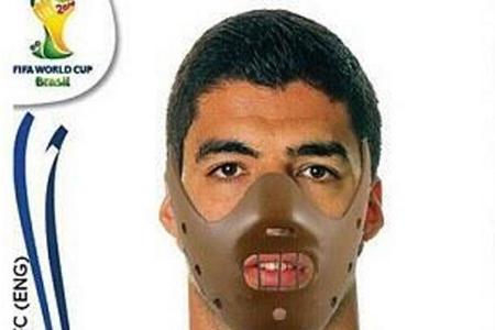 Die Netzwelt spottet über Luis Suarez und verpasst ihm einen Maulkorb