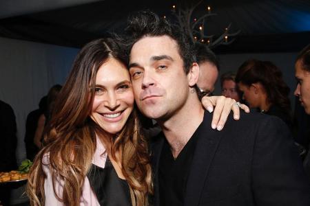 Robbie Williams mit seiner Liebe Ayda Field