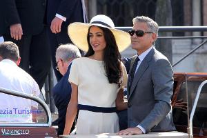 Clooneys feiern dritte Hochzeitsparty