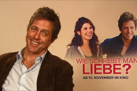 Schauspieler Hugh Grant beim Interview zu seinem neuen Film 