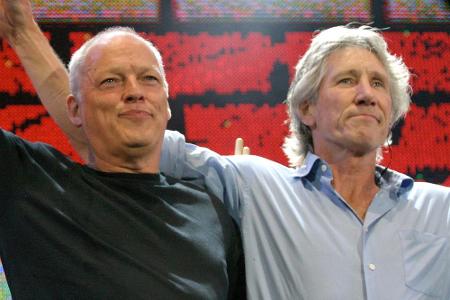 Die Köpfe von Pink Floyd: David Gilmour und Roger Waters