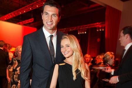 Ungleiches Paar: Wladimir Klitschko ist um einiges größer als seine Hayden Ungleiches Paar: Wladimir Klitschko ist um einiges größer als seine Hayden