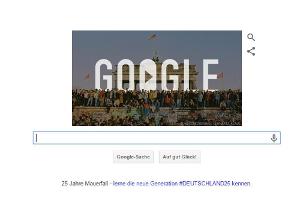 Auch Google feiert Mauerfall-Jubiläum