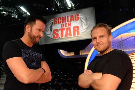 Axel Stein und Michael Wendler vor dem Duell bei 