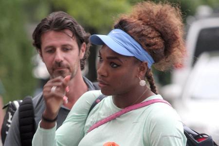 Tennis-Star Serena Williams mit Freund und Trainer Patrick Mouratoglou Tennis-Star Serena Williams mit Freund und Trainer Patrick Mouratoglou