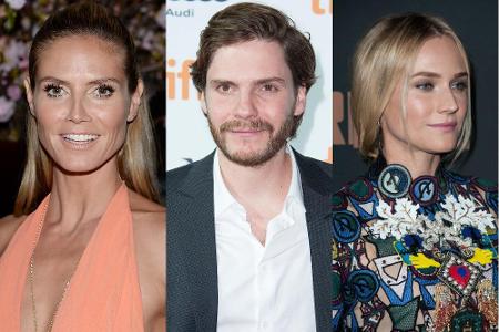 Heidi Klum (li.), Daniel Brühl und Diane Kruger sind gefragte Stars in den USA