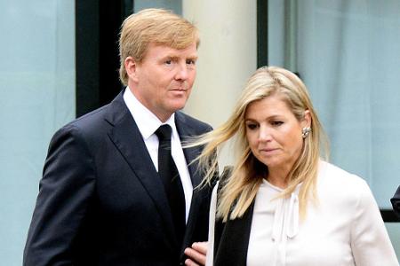 Sichtlich erschüttert: König Willem-Alexander und seine Frau Maxima