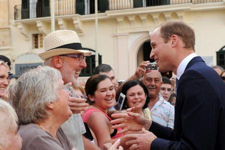 Lieferte in Malta einen charmanten Auftritt ab: Prinz William