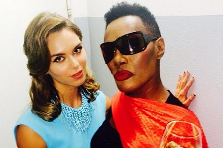 Liliana Nova und Grace Jones auf der Mailänder Fashion Week Liliana Nova und Grace Jones auf der Mailänder Fashion Week