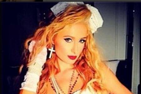 Paris Hilton verkleidet als Madonna Paris Hilton verkleidet als Madonna