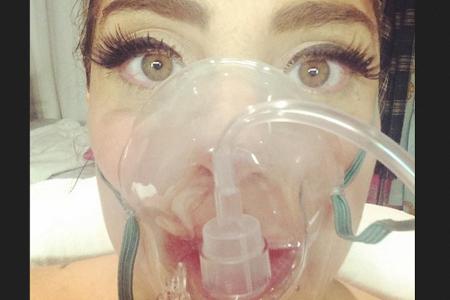 Das Make-Up sitzt: Lady Gaga im Krankenhaus