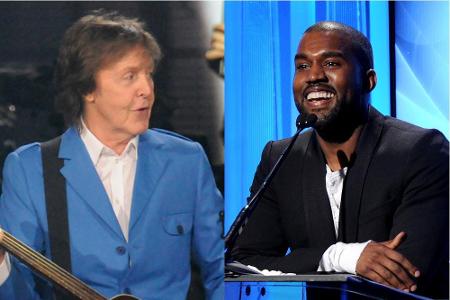 Eventuell bald zusammen im Studio: Paul McCartney und Kanye West Eventuell bald zusammen im Studio: Paul McCartney und Kanye West