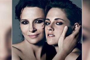 Juliette Binoche kuschelt mit Kristen Stewart
