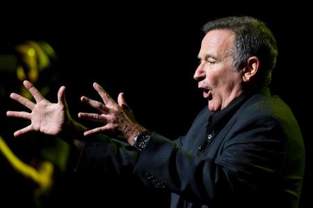 Schauspieler und Komödiant: Robin Williams bei einem seiner Auftritte in New York Schauspieler und Komödiant: Robin Williams bei einem seiner Auftritte in New York