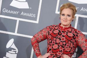 Adele bei den Grammy-Awards 2013 - auch damals kam sie alleine