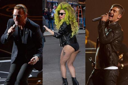 Flop-Parade 2014: U2-Sänger Bono, Lady Gaga und Robin Thicke Flop-Parade 2014: U2-Sänger Bono, Lady Gaga und Robin Thicke