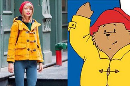 Auch im Paddington-Stil weiß Taylor Swift zu entzücken Auch im Paddington-Stil weiß Taylor Swift zu entzücken
