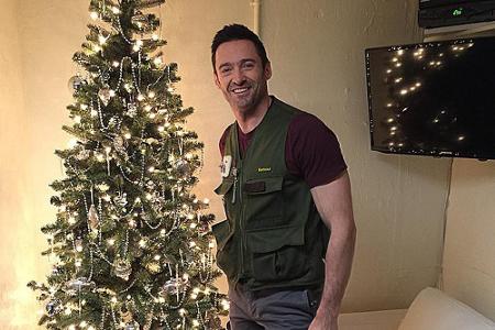 Hugh Jackman feiert Weihnachten in New York mit eigenem Weihnachtsbaum