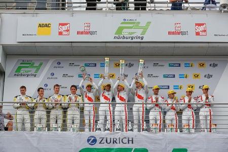 Podium - 24h-Rennen Nürburgring 2017 - Nordschleife - Sonntag - 28.5.2017