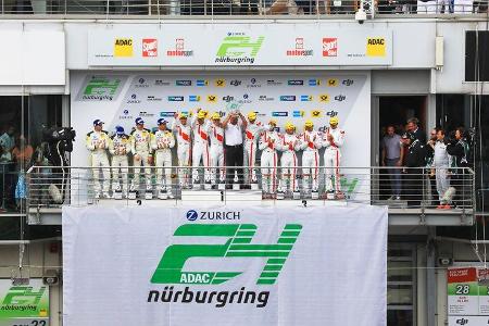 Podium - 24h-Rennen Nürburgring 2017 - Nordschleife - Sonntag - 28.5.2017