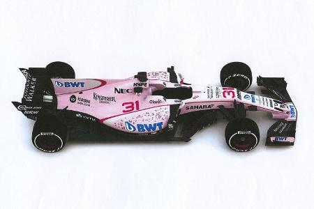 Fahrer-Nummern - Force India - Concept - 2017