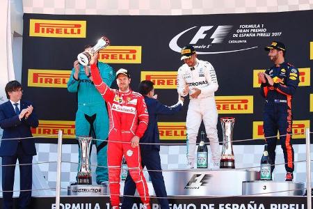 Podium - Formel 1 - GP Spanien - 14. Mai 2017