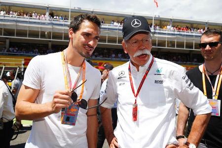 Mats Hummels - Dieter Zetsche - Formel 1 - GP Spanien - 14. Mai 2017