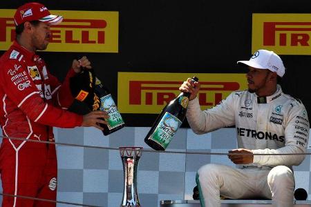 Sebastian Vettel - Lewis Hamilton - Formel 1 - GP Spanien - 14. Mai 2017