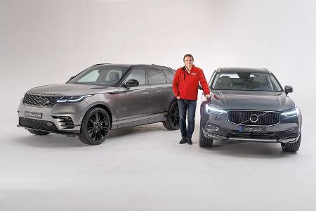 Range Rover Velar und Volvo XC60 Fotostudio