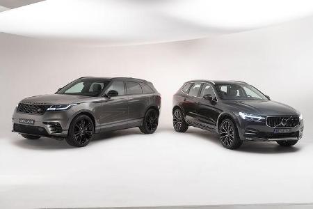 Range Rover Velar und Volvo XC60 Fotostudio