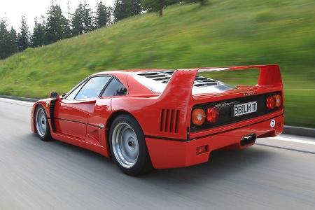 Ferrari F40, Heckansicht