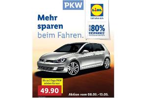 Mietwagen bei Lidl