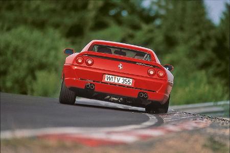 Ferrari F355, Heckansicht